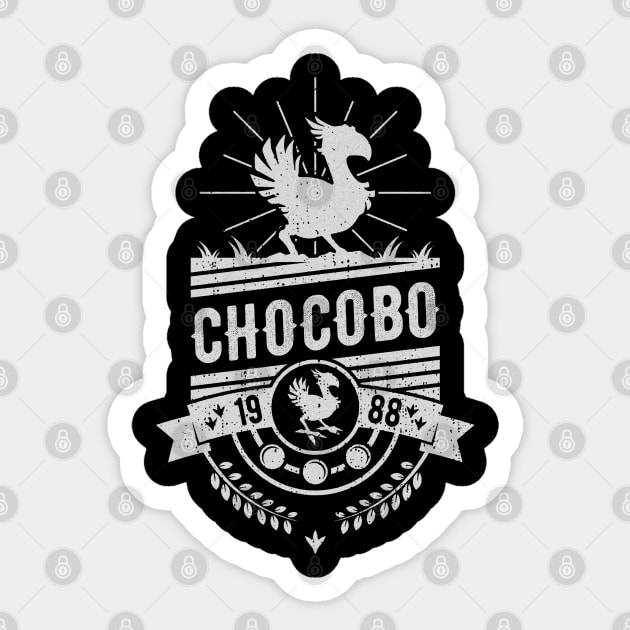 chocobo final Sticker by Rooscsbresundae
